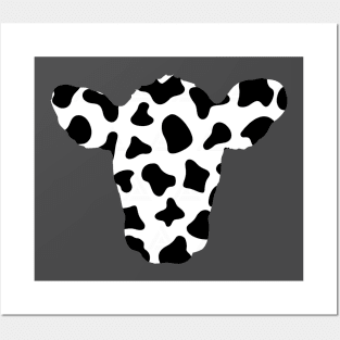 Cow Print Head Posters and Art